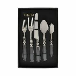 Coupon 🎁 VIETRI Aladdin Antique Clear Five-Piece Place Setting – Set of 4 😀