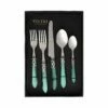 Outlet 🧨 VIETRI Aladdin Antique Green Five-Piece Place Setting – Set of 4 🎉