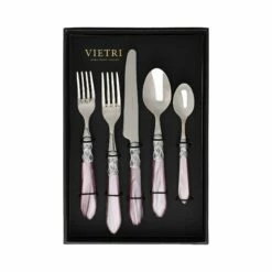 Buy 🛒 VIETRI Aladdin Brilliant Lilac Five-Piece Place Setting – Set of 4 🎉
