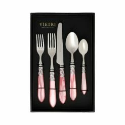 Best reviews of 🎉 VIETRI Aladdin Brilliant Light Pink Five-Piece Place Setting – Set of 4 🌟