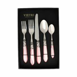Wholesale 👍 VIETRI Aladdin Antique Light Pink Five-Piece Place Setting – Set of 4 🧨