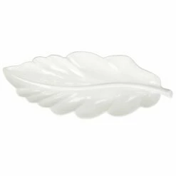 Best Pirce 🧨 VIETRI Foliage White Ash Leaf Long Platter ⭐
