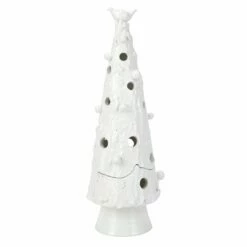 Promo βοΈ VIETRI Foresta White Large Flocked Tree with Red Bird π
