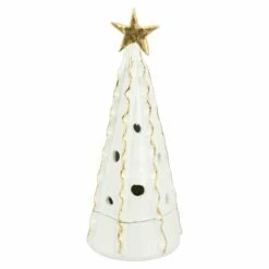 Brand new ✨ VIETRI Foresta White Large Tree with Ribbon & Gold Star 🧨