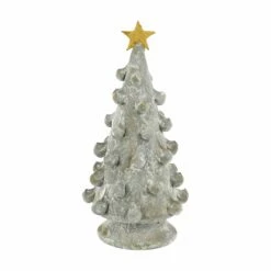 Promo ❤️ VIETRI Foresta Gray Medium Tree with Gold Star 🛒