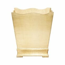 Discount 😍 VIETRI Florentine Wooden Accessories Gold Waste Basket 🥰