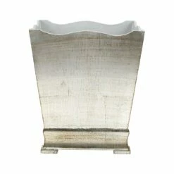 Cheap 🧨 VIETRI Florentine Wooden Accessories Platinum Waste Basket 👍