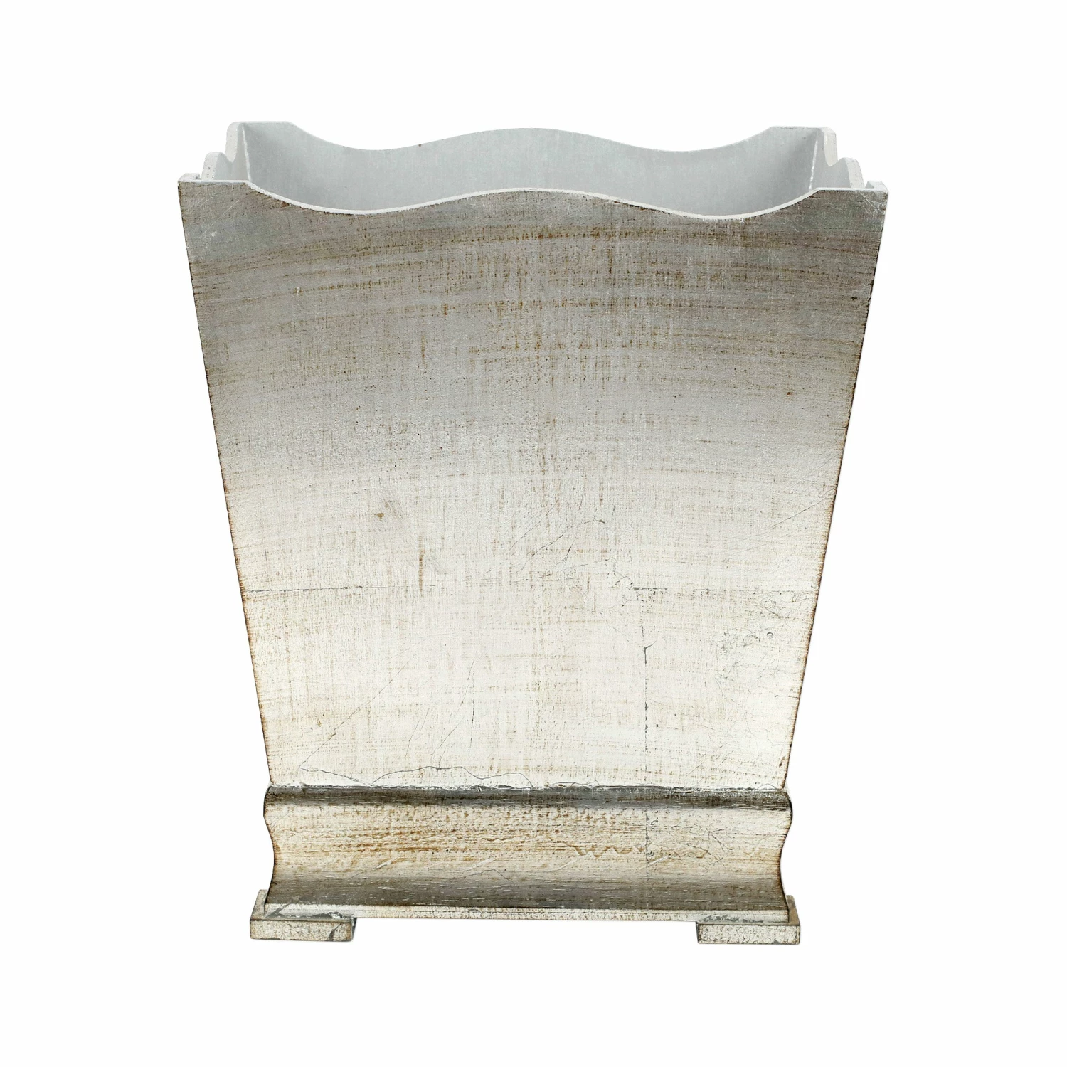 Cheap 𧨠VIETRI Florentine Wooden Accessories Platinum Waste Basket π