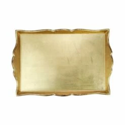 Flash Sale π VIETRI Florentine Wooden Accessories Gold Handled Medium Rectangular Tray β