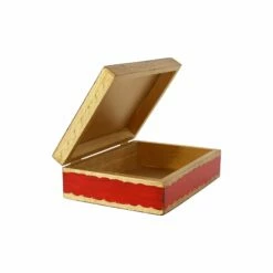Promo π VIETRI Florentine Wooden Accessories Red & Gold Box π€©