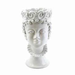 Best deal 😉 VIETRI Sicilian Heads White Large Queen Head 🔥