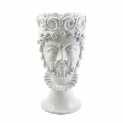 Flash Sale 😉 VIETRI Sicilian Heads White Large King Head 😀