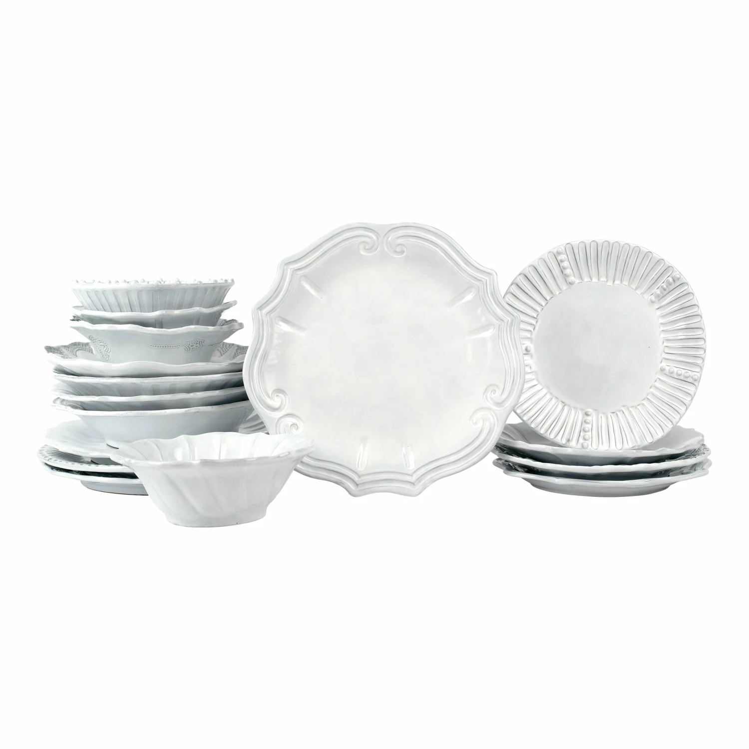 New β VIETRI Incanto Assorted Sixteen-Piece Place Setting π