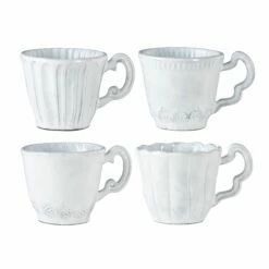 Outlet 🎉 VIETRI Incanto Assorted Mugs - Set of 4 👍
