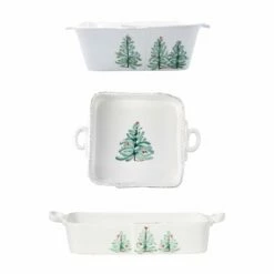 Deals 🔔 VIETRI Lastra Holiday 3-Piece Bakeware Essentials Set ✨