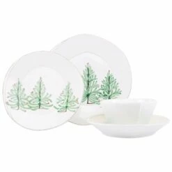 Budget 👏 VIETRI Lastra Holiday Four-Piece Place Setting 🌟