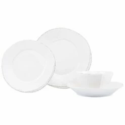 Flash Sale π VIETRI Lastra White Four-Piece Place Setting π
