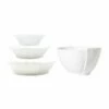New 👍 VIETRI Lastra White 4-Piece Serving Bowls Set ✨