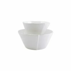 Cheapest 🧨 VIETRI Lastra White 2-Piece Serving Bowls Set 🤩