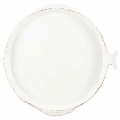 Brand new ✔️ VIETRI Melamine Lastra Fish White Round Platter 🔔