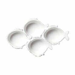 Coupon 🎉 VIETRI Melamine Lastra Fish White Four-Part Server 💯
