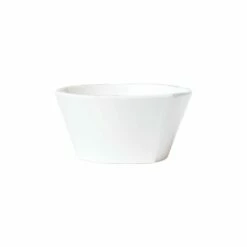 New 🔥 VIETRI Melamine Lastra White Stacking Cereal Bowl 🎉
