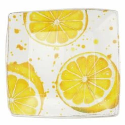 Buy 🛒 VIETRI Melamine Fruit Lemon Square Platter ⌛