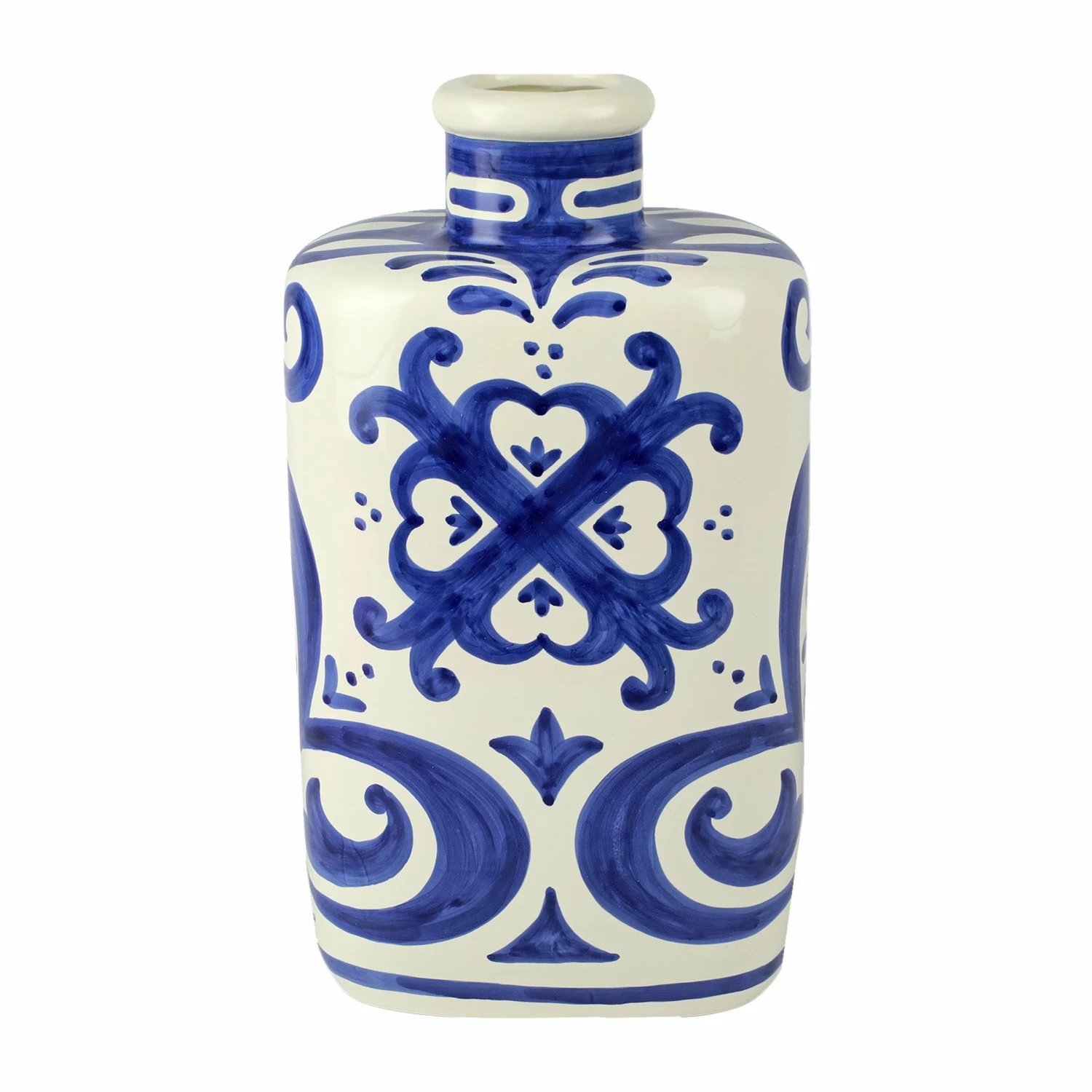 New βοΈ VIETRI Mosaico Cobalt Large Oval Vase βοΈ