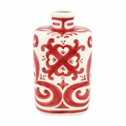 Wholesale ⌛ VIETRI Mosaico Red Large Oval Vase ❤️