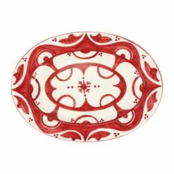 Cheapest ⌛ VIETRI Mosaico Red Oval Platter 😉