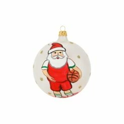 Promo 🔥 VIETRI Old St. Nick 🏀 Basketball Ornament 😉