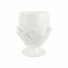 Coupon 🛒 VIETRI Rustic Garden White Acanthus Leaf Medium Footed Cachepot 👏