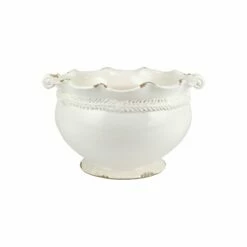 Promo 🌟 VIETRI Rustic Garden Linen Round Planter with Vine 🛒