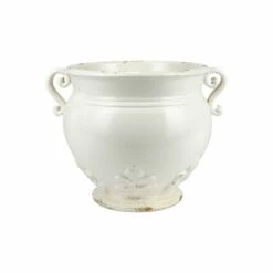 Flash Sale 💯 VIETRI Rustic Garden Linen Basil Round Planter 👍