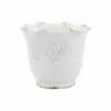 Cheapest 🤩 VIETRI Rustic Garden White Small Scallop Planter with Emblem 🤩