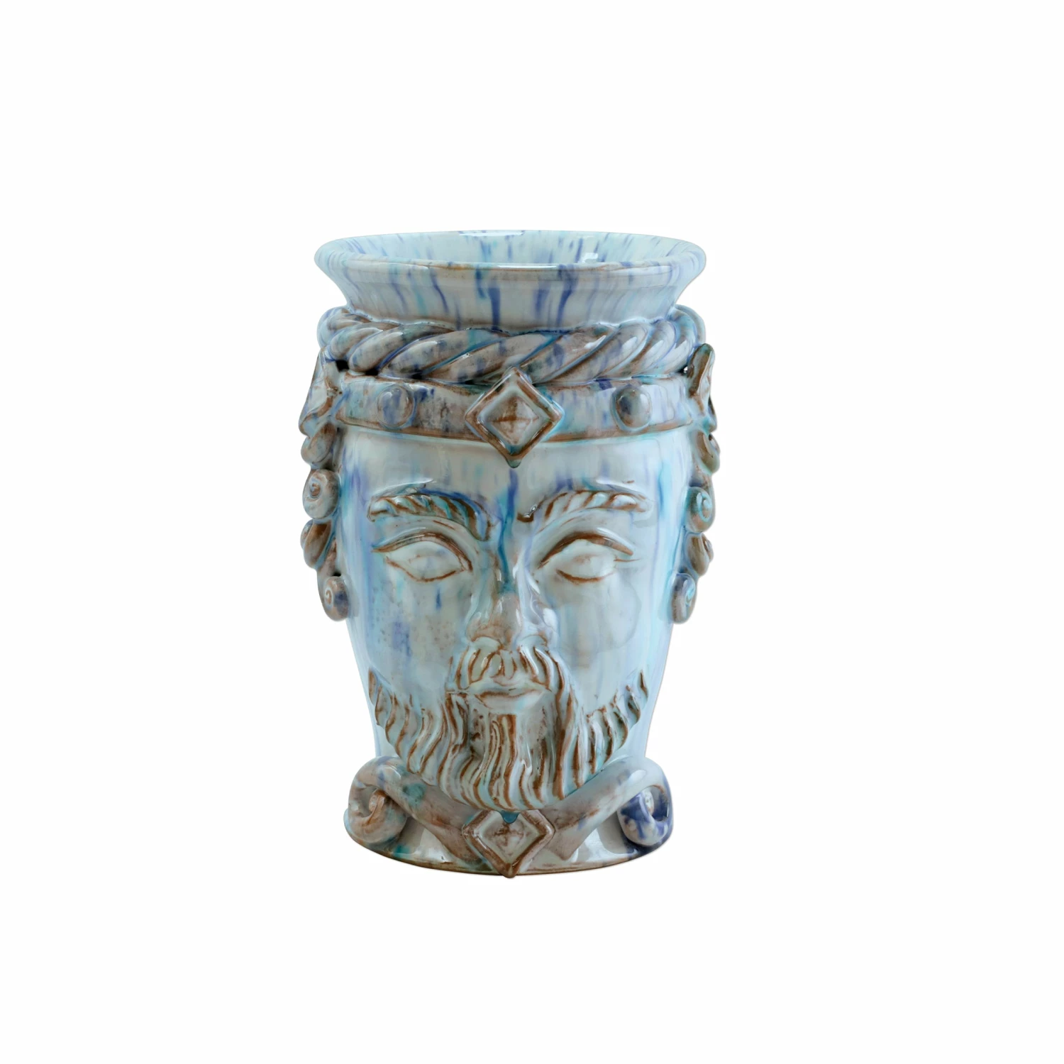 Buy π VIETRI Sicilian Heads Blue Small King Head π