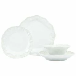 Brand new ⭐ VIETRI Incanto Stone White Lace Four-Piece Place Setting ⭐