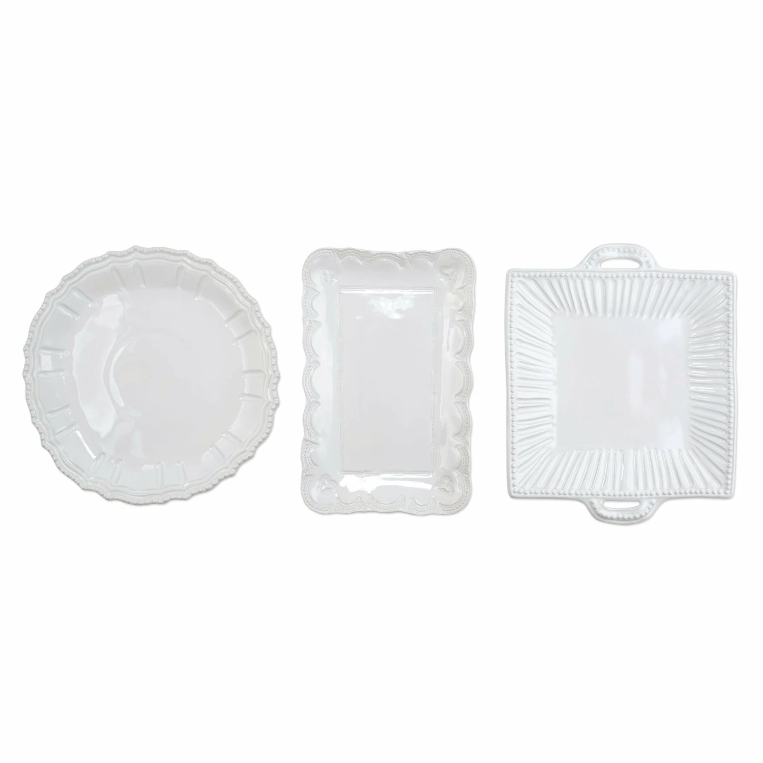 Wholesale π VIETRI Incanto Stone White 3-Piece Serveware Set π