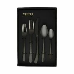 Discount 🛒 VIETRI Settimocielo Nero Five-Piece Place Setting – Set of 4 🎉