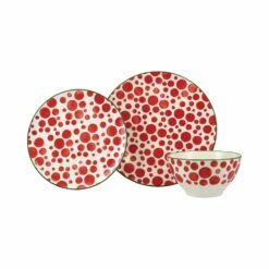 Promo β¨ Viva by VIETRI Mistletoe Bubble 3-Piece Place Setting π