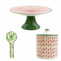 Wholesale 🥰 Viva by VIETRI Mistletoe Holiday Party Set 🔔