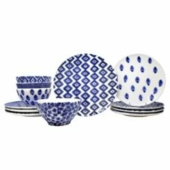Buy 🛒 Viva by VIETRI Santorini Assorted 12-Piece Place Setting 🛒