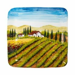 Buy 👍 VIETRI Wall Plates Tuscany Large Square Wall Plate 😀