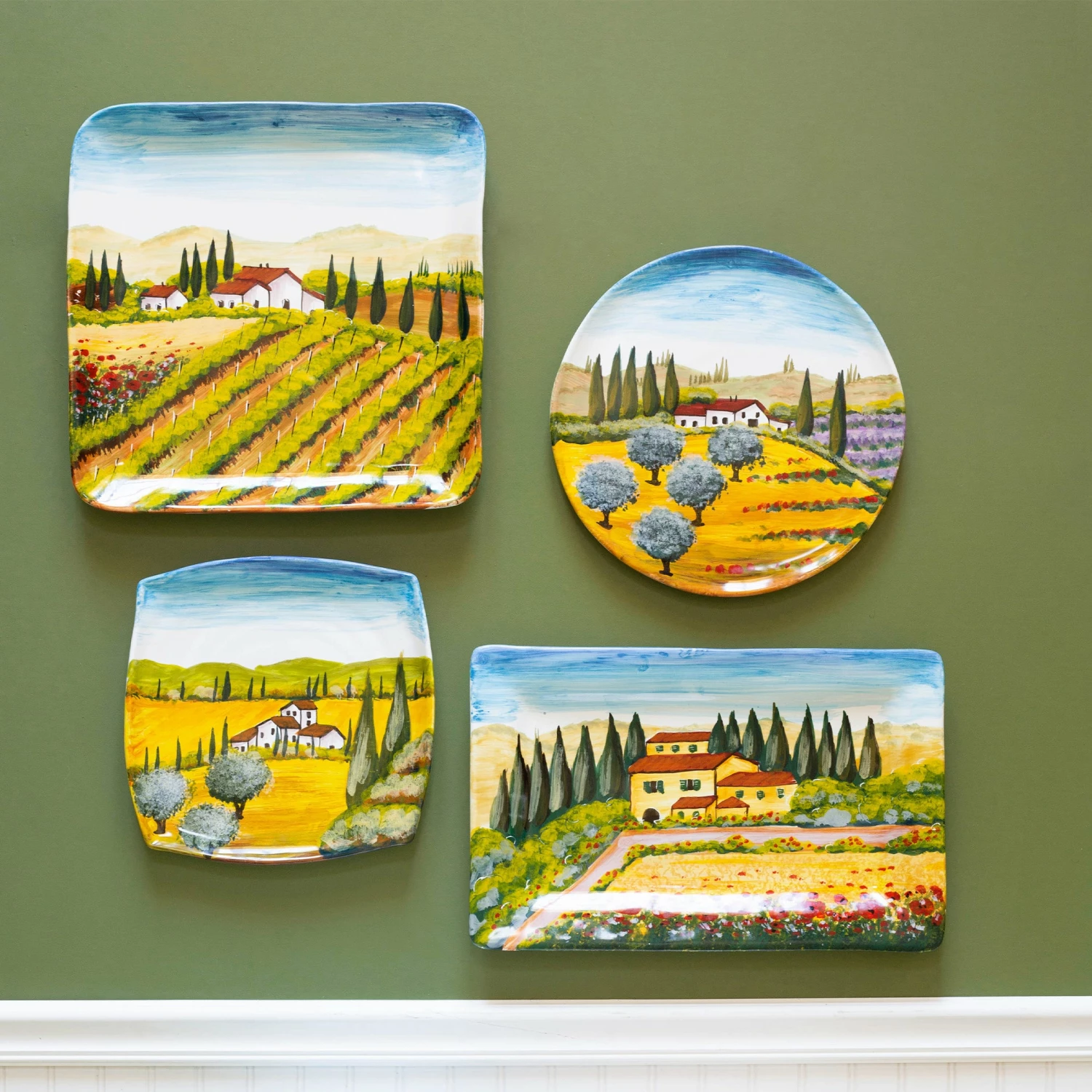 Wholesale π VIETRI Wall Plates Tuscany Round Wall Plate π - Image 2