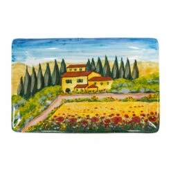 Cheap ✔️ VIETRI Wall Plates Tuscany Rectangular Wall Plate ⌛