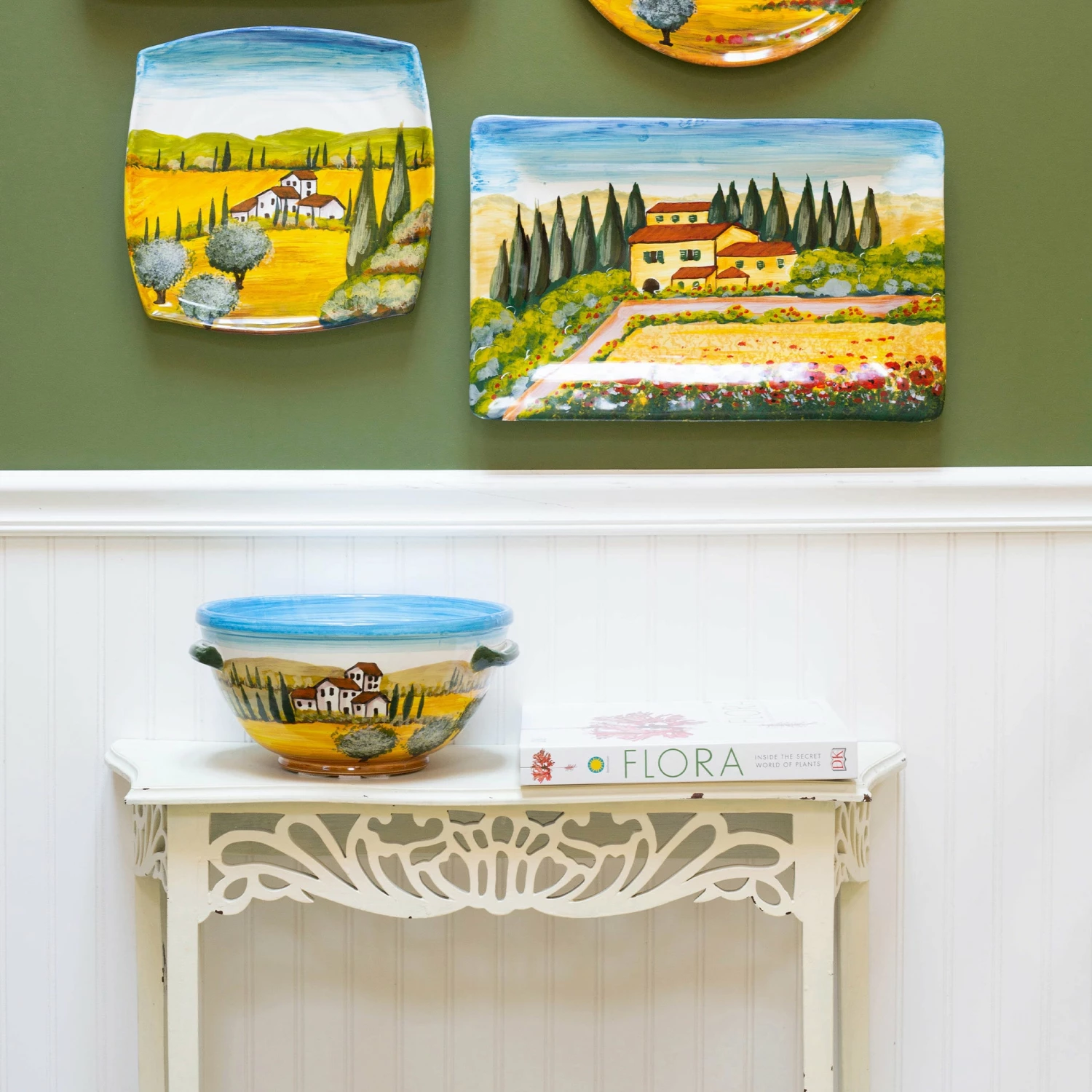 Best deal π VIETRI Wall Plates Tuscany Medium Handled Bowl 𧨠- Image 3